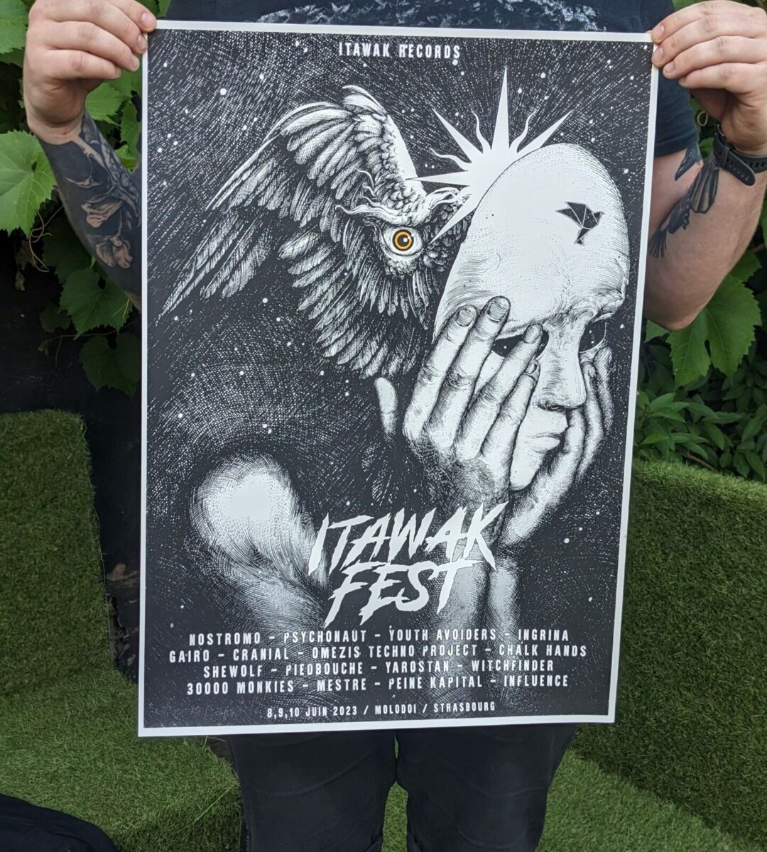 affiche itawak fest 2023 - sérigraphie format A2