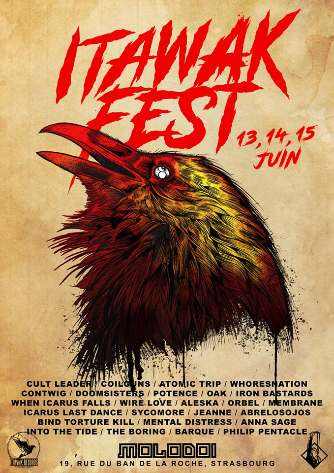 affiche de la deuxième édition de l'itawak fest en 2019