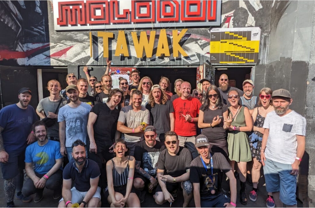 Photo de groupe des bénévoles de l'itawak fest 2023